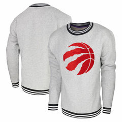 Toronto Raptors Stadium Essentials Club Level Pullover Sweatshirt - Heather Gray discount