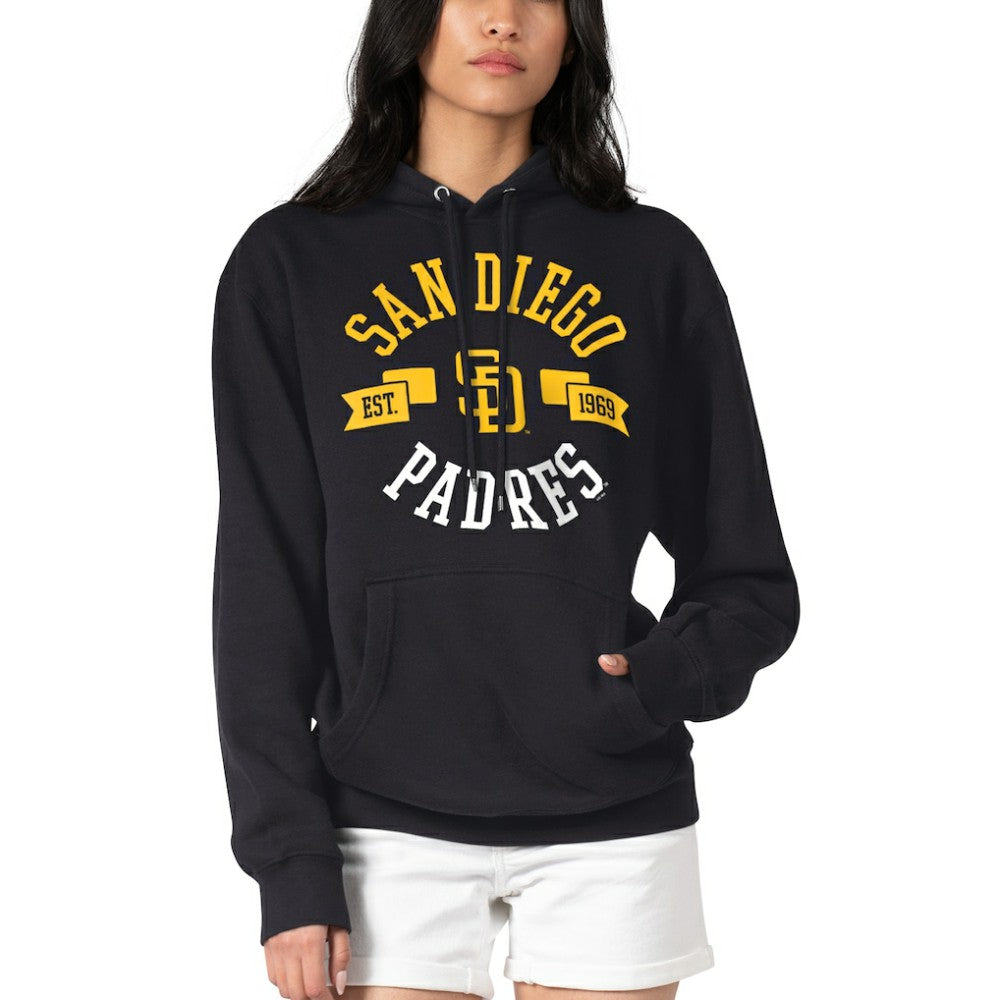 San Diego Padres G-III 4Her by Carl Banks Women's City Graphic Pullover Hoodie - Black