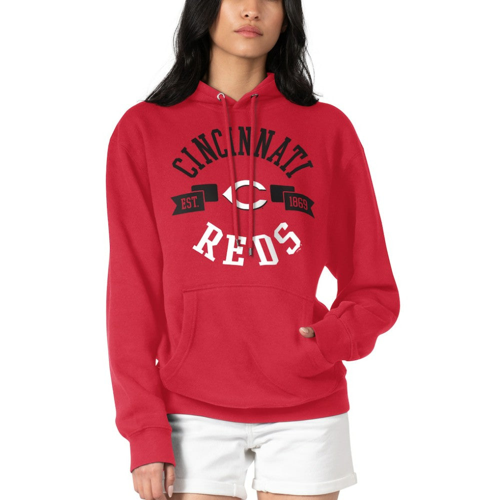 Cincinnati Reds G-III 4Her by Carl Banks Women's City Graphic Pullover Hoodie - Red