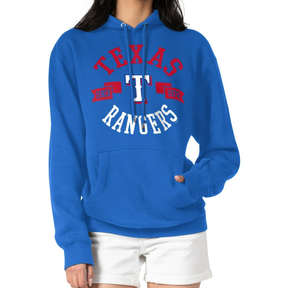 Texas Rangers G-III 4Her by Carl Banks Women's City Graphic Pullover Hoodie - Royal