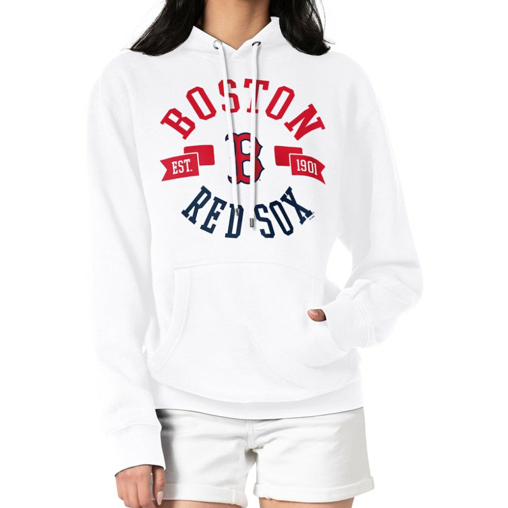 Boston Red Sox G-III 4Her by Carl Banks Women's City Graphic Pullover Hoodie - White