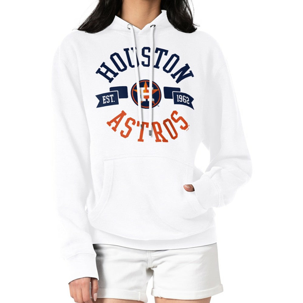 Houston Astros G-III 4Her by Carl Banks Women's City Graphic Pullover Hoodie - White