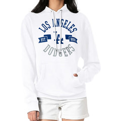 Los Angeles Dodgers G-III 4Her by Carl Banks Women's City Graphic Pullover Hoodie - White