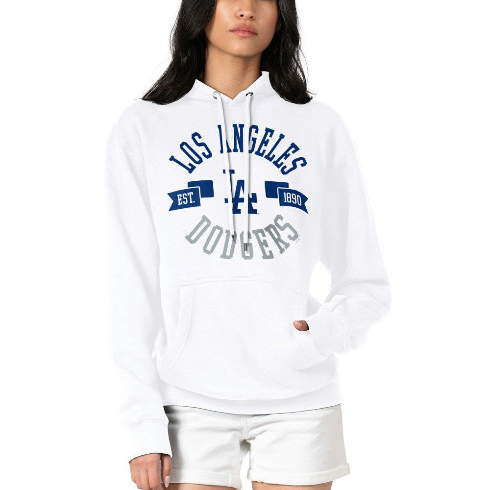 Los Angeles Dodgers G-III 4Her by Carl Banks Women's City Graphic Pullover Hoodie - White