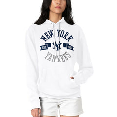 New York Yankees G-III 4Her by Carl Banks Women's City Graphic Pullover Hoodie - White