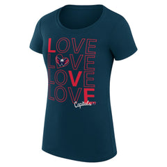 Washington Capitals G-III 4Her by Carl Banks Women's Super-Slim Fit Lightweight Hockey Love T-Shirt