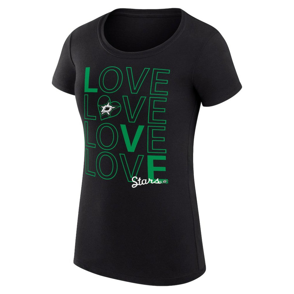 Dallas Stars G-III 4Her by Carl Banks Women's Super-Slim Fit Lightweight Hockey Love T-Shirt