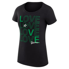 Dallas Stars G-III 4Her by Carl Banks Women's Super-Slim Fit Lightweight Hockey Love T-Shirt