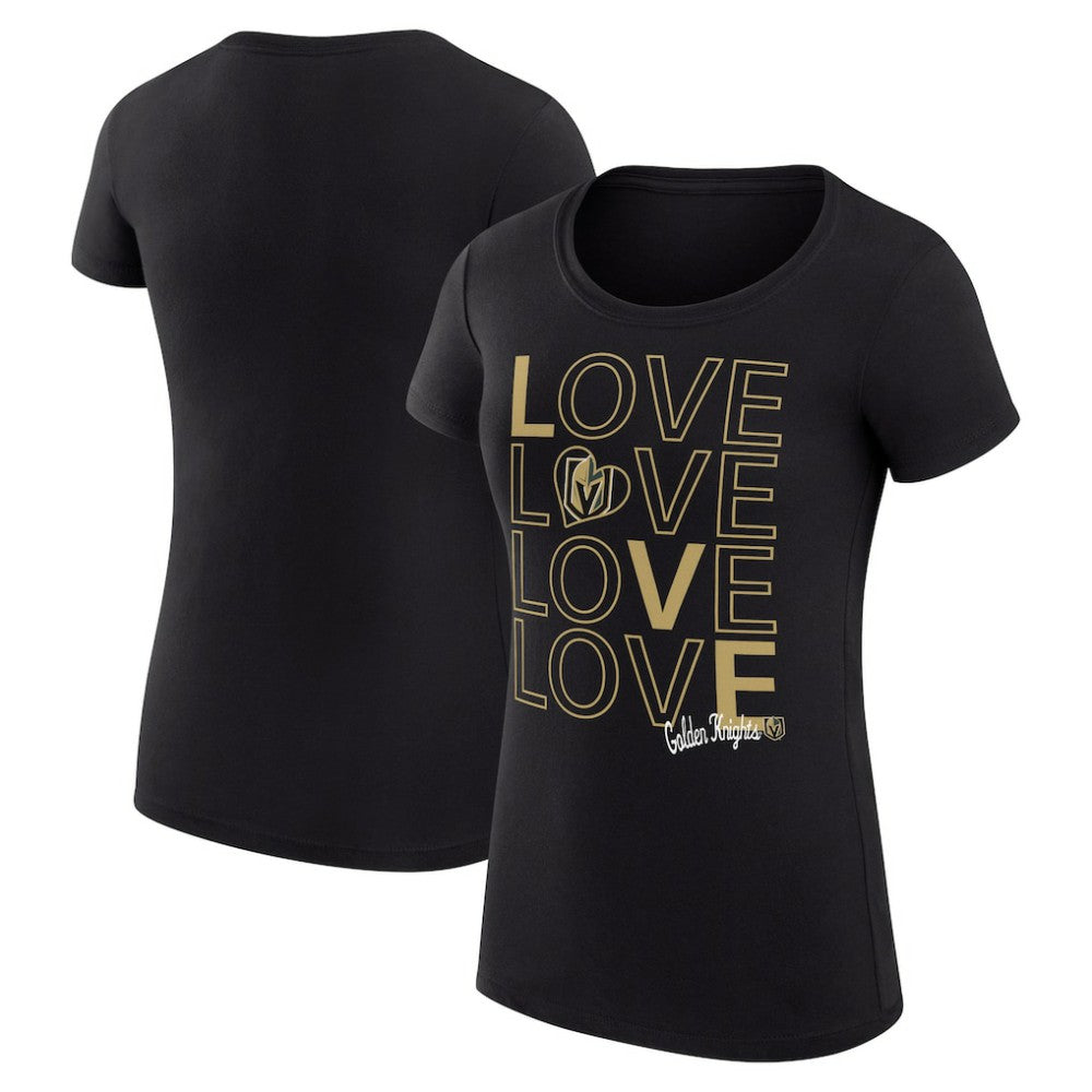 Vegas Golden Knights G-III 4Her by Carl Banks Women's Super-Slim Fit Lightweight Hockey Love T-Shirt
