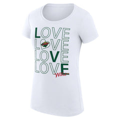 Minnesota Wild G-III 4Her by Carl Banks Women's Super-Slim Fit Lightweight Hockey Love T-Shirt