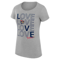Florida Panthers G-III 4Her by Carl Banks Women's Super-Slim Fit Lightweight Hockey Love T-Shirt