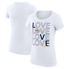 Nashville Predators G-III 4Her by Carl Banks Women's Super-Slim Fit Lightweight Hockey Love T-Shirt