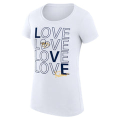 Nashville Predators G-III 4Her by Carl Banks Women's Super-Slim Fit Lightweight Hockey Love T-Shirt