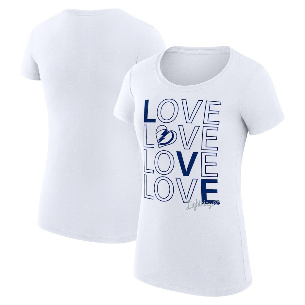 Tampa Bay Lightning G-III 4Her by Carl Banks Women's Super-Slim Fit Lightweight Hockey Love T-Shirt