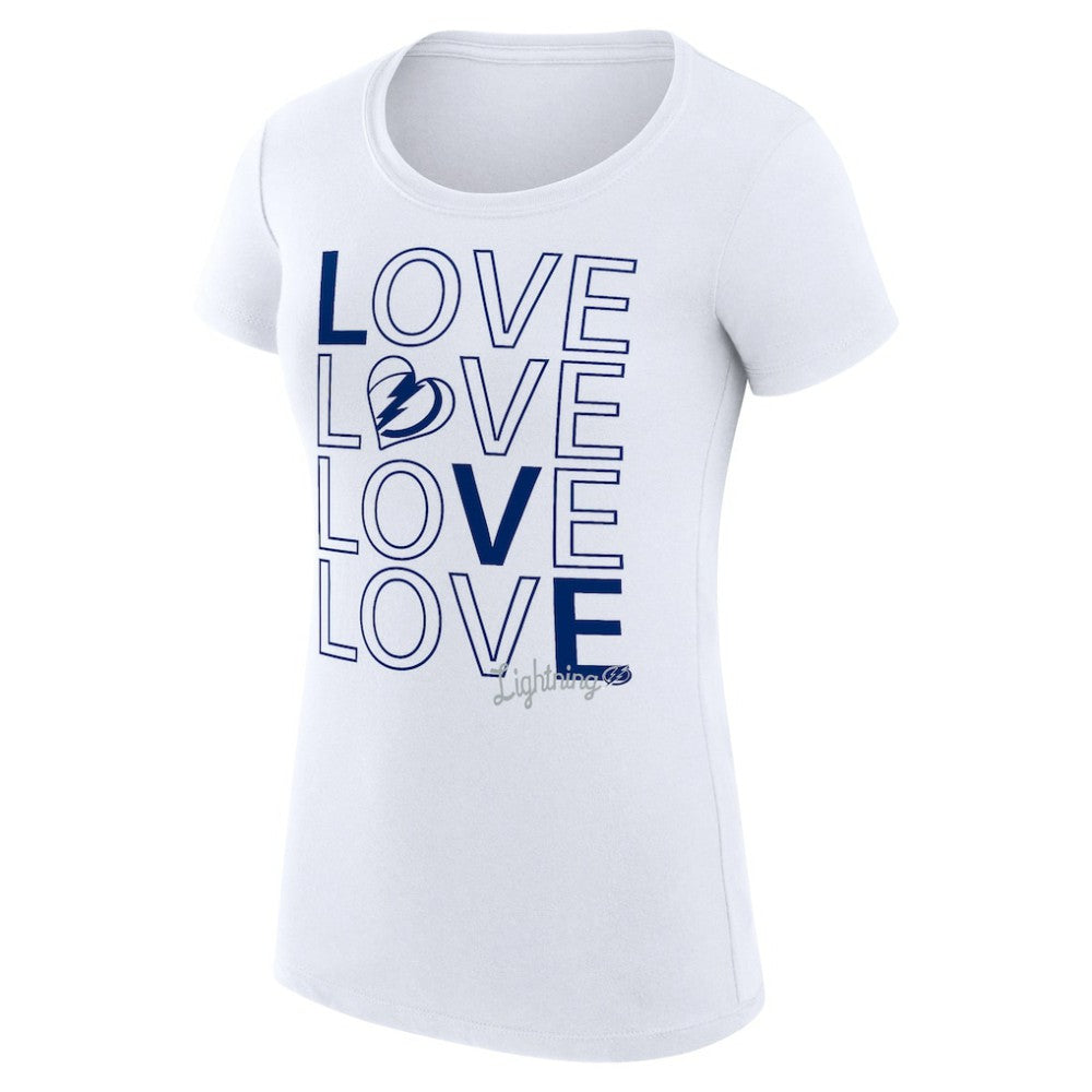 Tampa Bay Lightning G-III 4Her by Carl Banks Women's Super-Slim Fit Lightweight Hockey Love T-Shirt