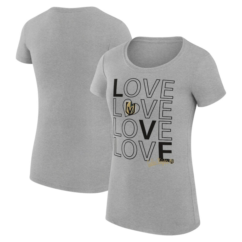 Vegas Golden Knights G-III 4Her by Carl Banks Women's Super-Slim Fit Lightweight Hockey Love T-Shirt