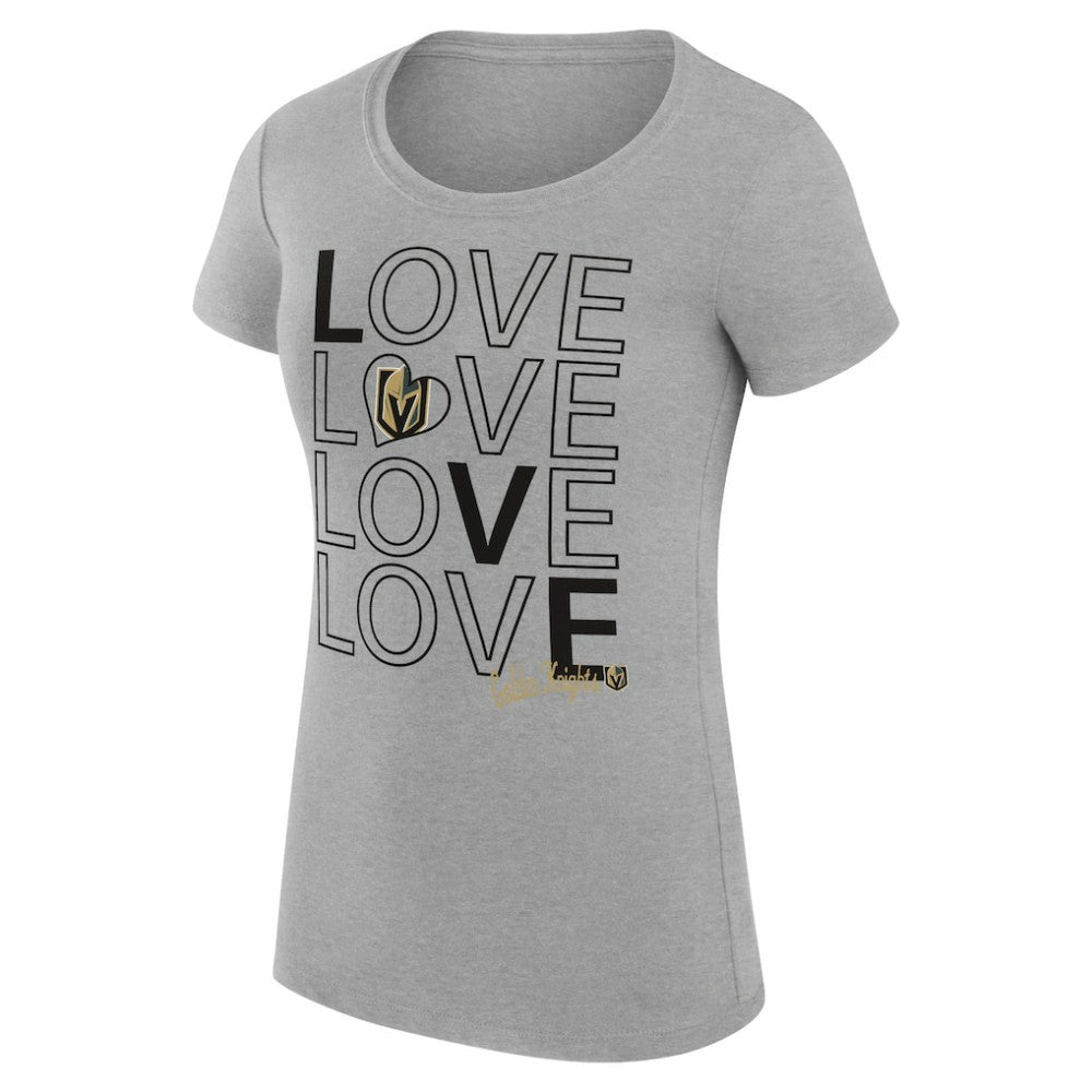 Vegas Golden Knights G-III 4Her by Carl Banks Women's Super-Slim Fit Lightweight Hockey Love T-Shirt