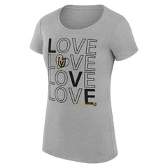 Vegas Golden Knights G-III 4Her by Carl Banks Women's Super-Slim Fit Lightweight Hockey Love T-Shirt