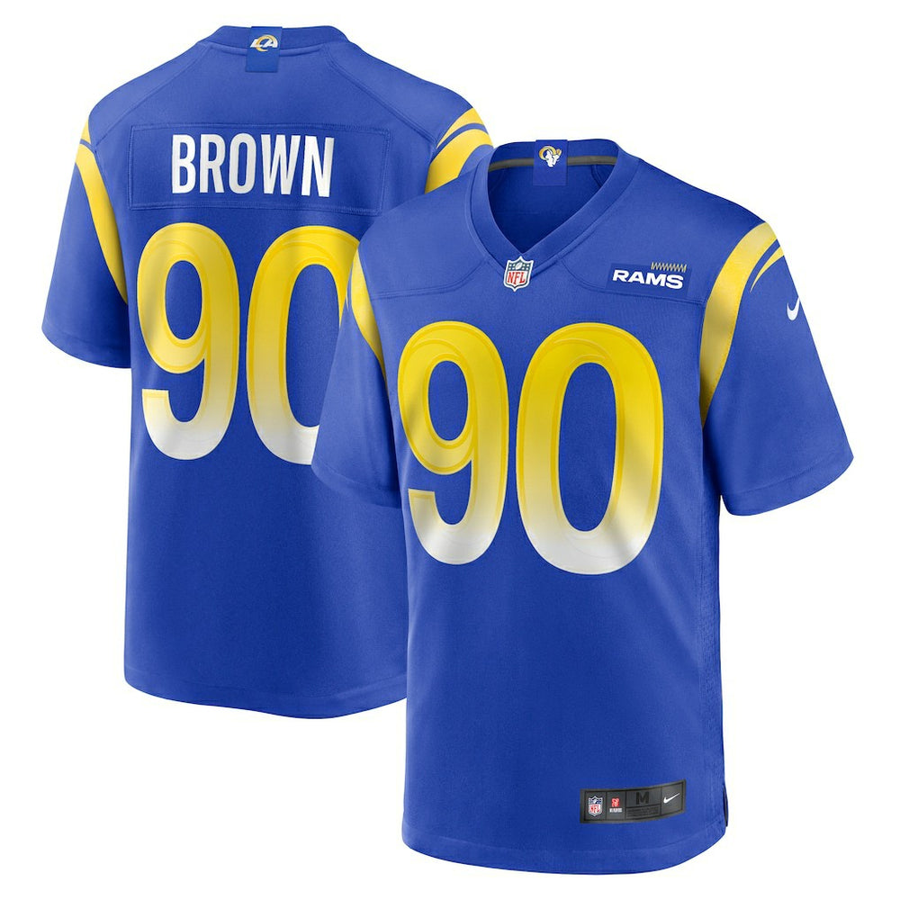 NFL Los Angeles Rams Earnest Brown IV  Team Game Jersey