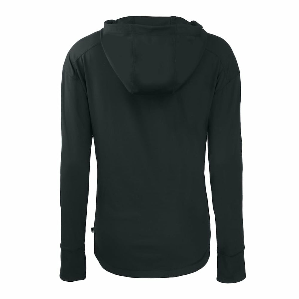 NFL New York Jets Cutter & Buck Women's Throwback Daybreak Eco Recycled Half-Zip Hoodie