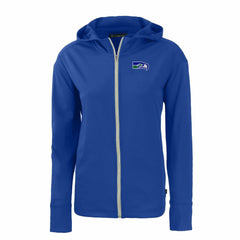 NFL Seattle Seahawks Cutter & Buck Women's Throwback Daybreak Eco Recycled Half-Zip Hoodie