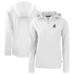 NFL Cleveland Browns Cutter & Buck Women's Throwback Daybreak Eco Recycled Half-Zip Hoodie