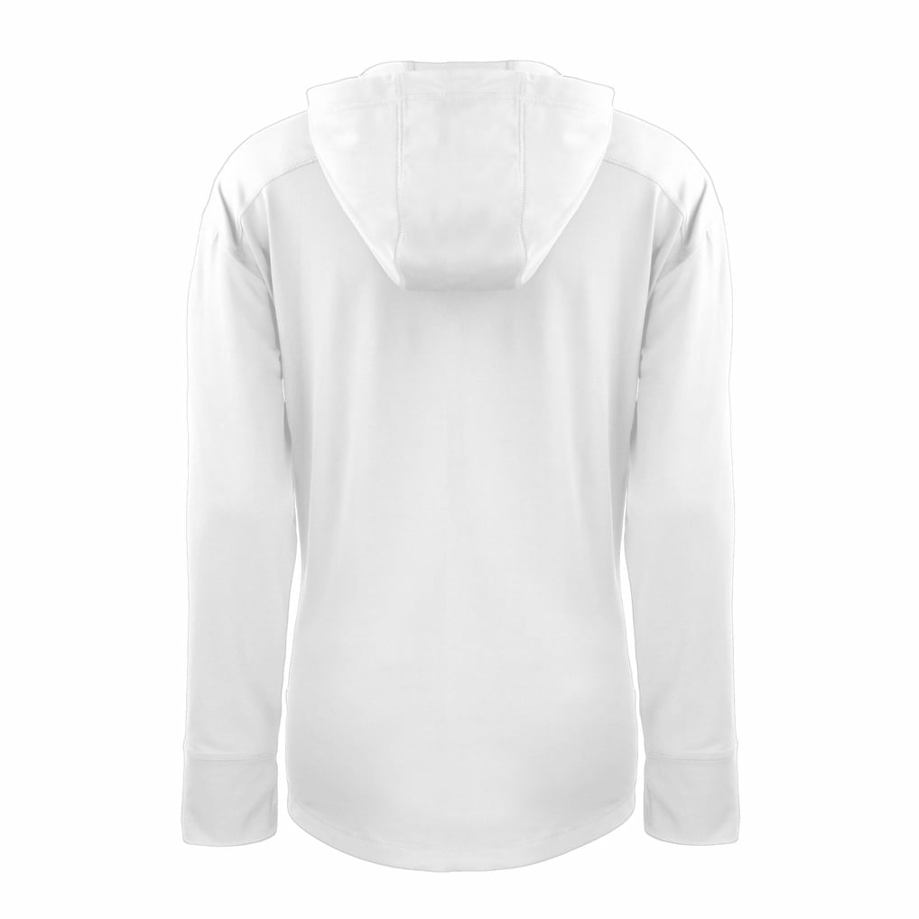 NFL Cleveland Browns Cutter & Buck Women's Throwback Daybreak Eco Recycled Half-Zip Hoodie