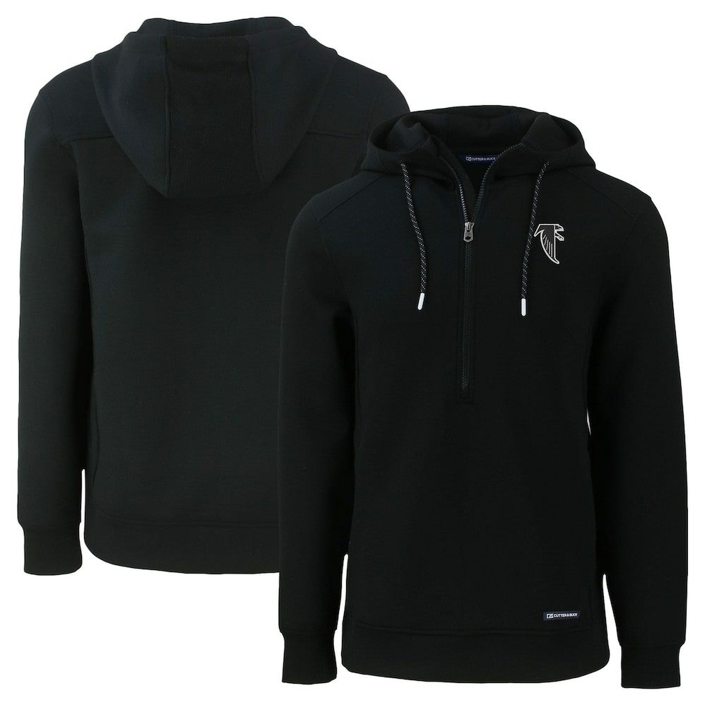 NFL Atlanta Falcons Cutter & Buck Throwback Roam Eco Half-Zip Recycled Pullover Hoodie
