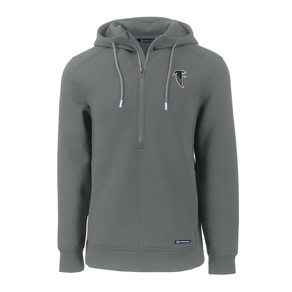 NFL Atlanta Falcons Cutter & Buck Throwback Roam Eco Half-Zip Recycled Pullover Hoodie