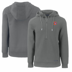 NFL Denver Broncos Cutter & Buck Throwback Roam Eco Half-Zip Recycled Pullover Hoodie