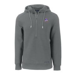 NFL New England Patriots Cutter & Buck Throwback Roam Eco Half-Zip Recycled Pullover Hoodie