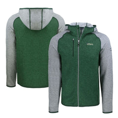 NFL New York Jets Cutter & Buck Throwback Mainsail Sweater-Knit Full-Zip Hoodie