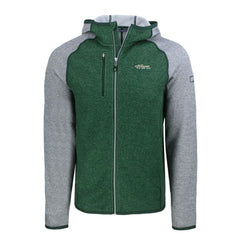 NFL New York Jets Cutter & Buck Throwback Mainsail Sweater-Knit Full-Zip Hoodie