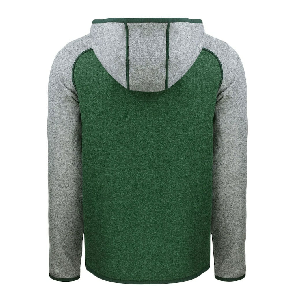 NFL New York Jets Cutter & Buck Throwback Mainsail Sweater-Knit Full-Zip Hoodie