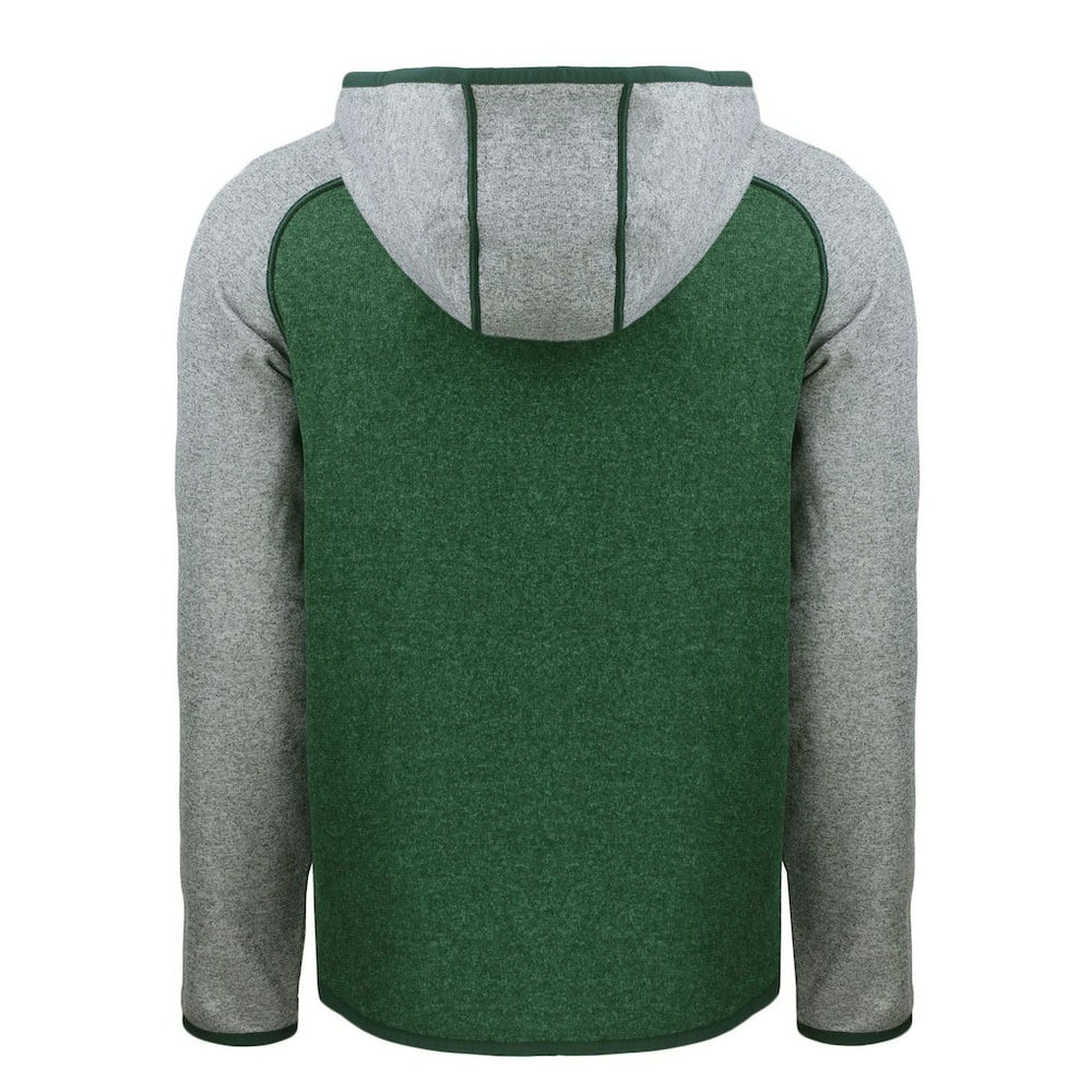 NFL New York Jets Cutter & Buck Throwback Mainsail Sweater-Knit Full-Zip Hoodie