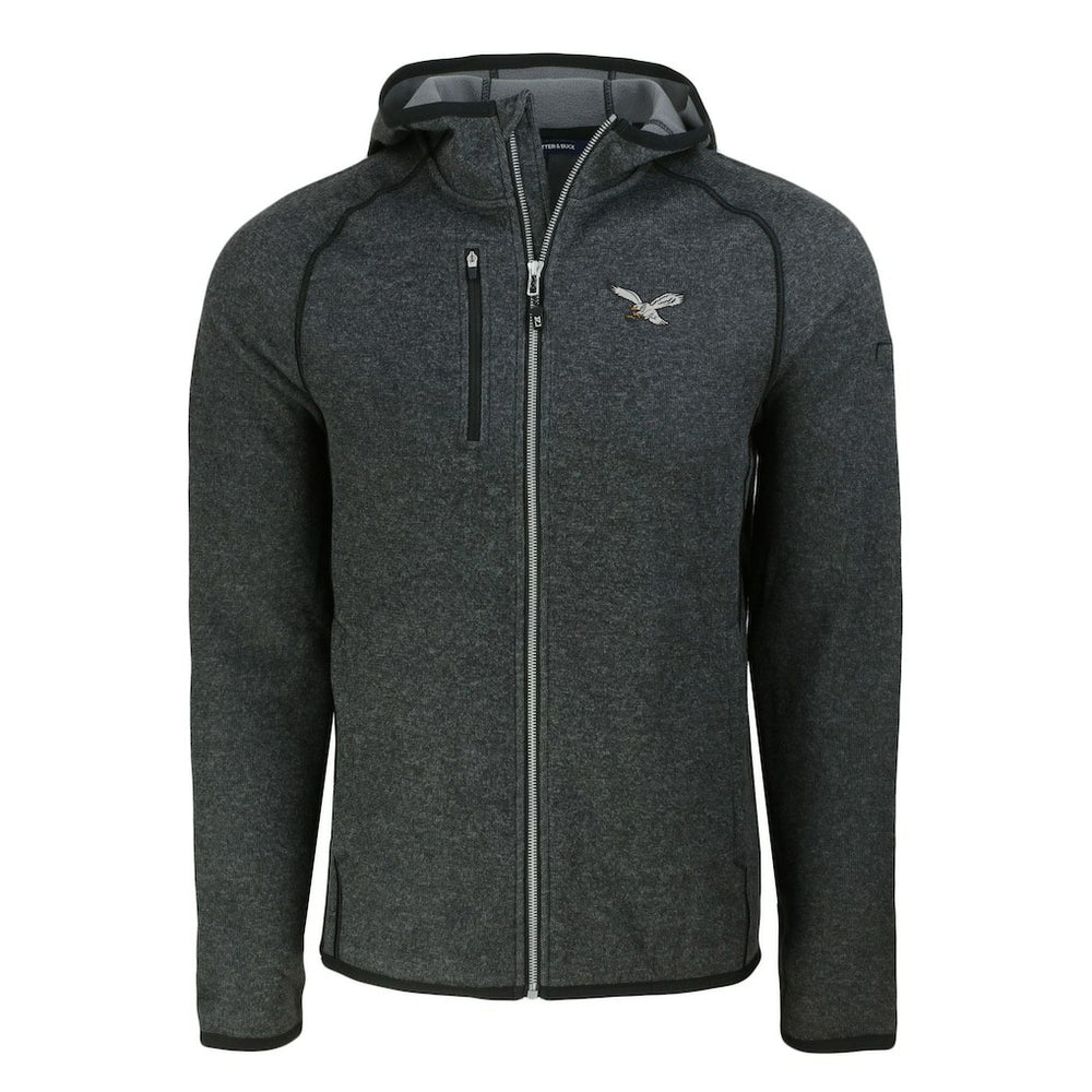 NFL Philadelphia Eagles Cutter & Buck Throwback Mainsail Sweater-Knit Full-Zip Hoodie