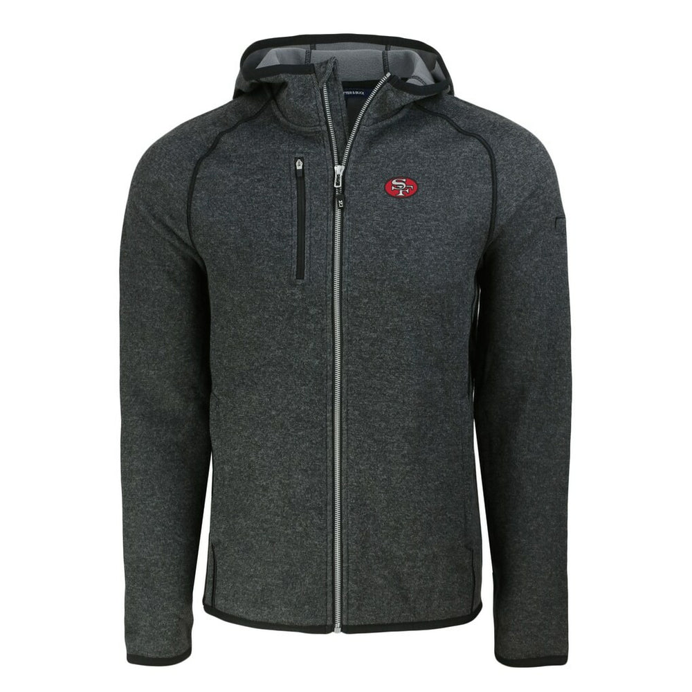 NFL San Francisco 49ers Cutter & Buck Throwback Mainsail Sweater-Knit Full-Zip Hoodie