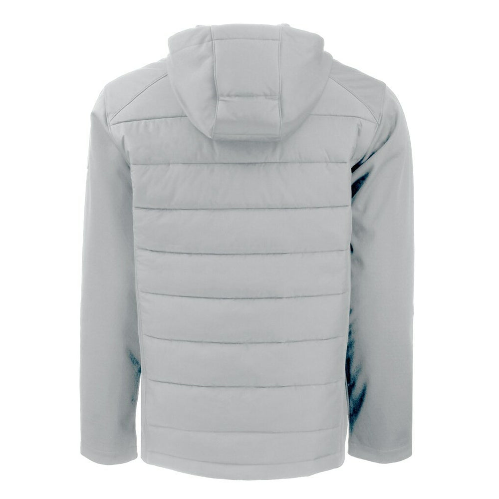 NFL Atlanta Falcons Cutter & Buck Throwback Evoke Hybrid Eco Softshell Recycled Full-Zip Hoodie Jacket