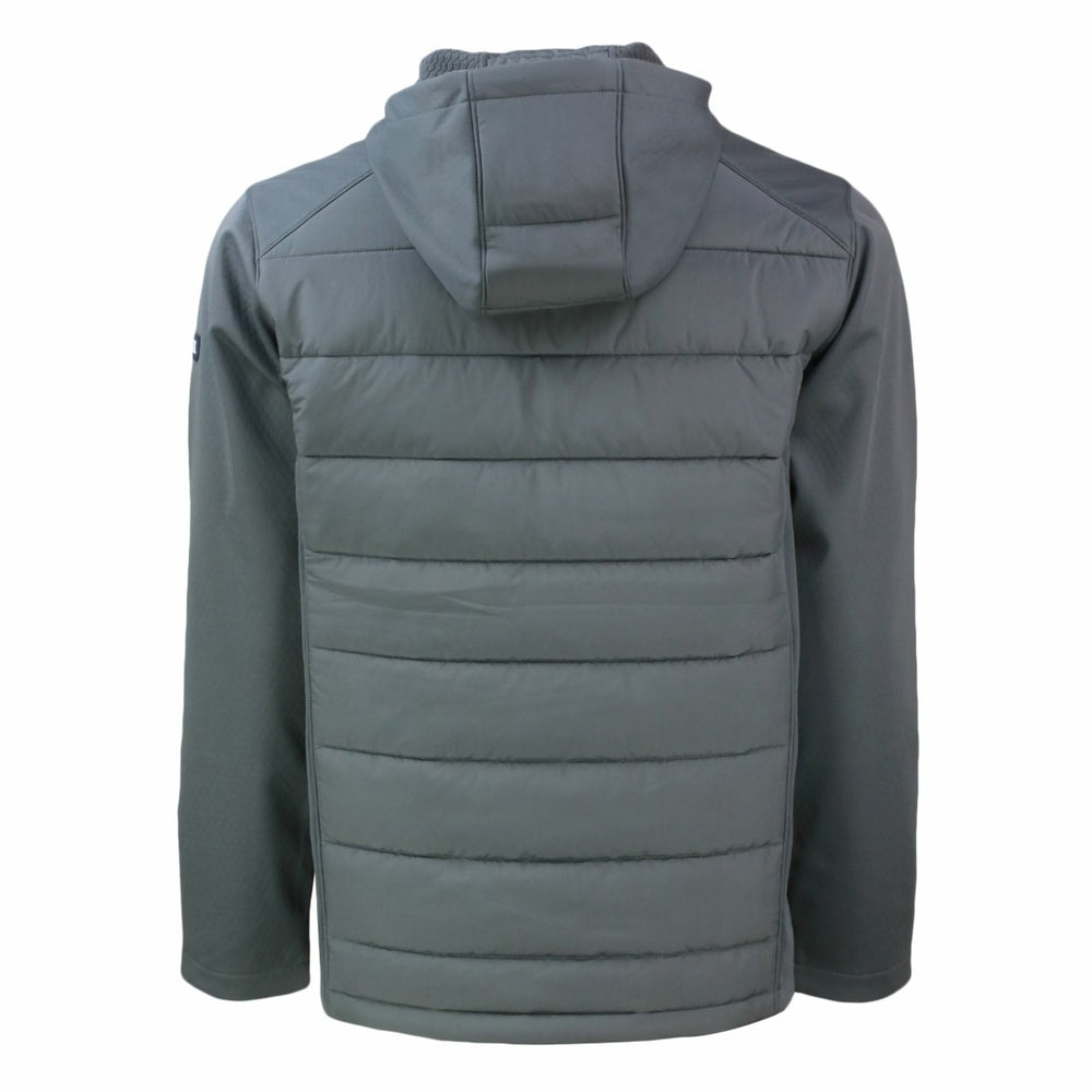 NFL Detroit Lions Cutter & Buck Throwback Evoke Hybrid Eco Softshell Recycled Full-Zip Hoodie Jacket