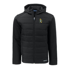 NFL Green Bay Packers Cutter & Buck Throwback Evoke Hybrid Eco Softshell Recycled Full-Zip Hoodie Jacket