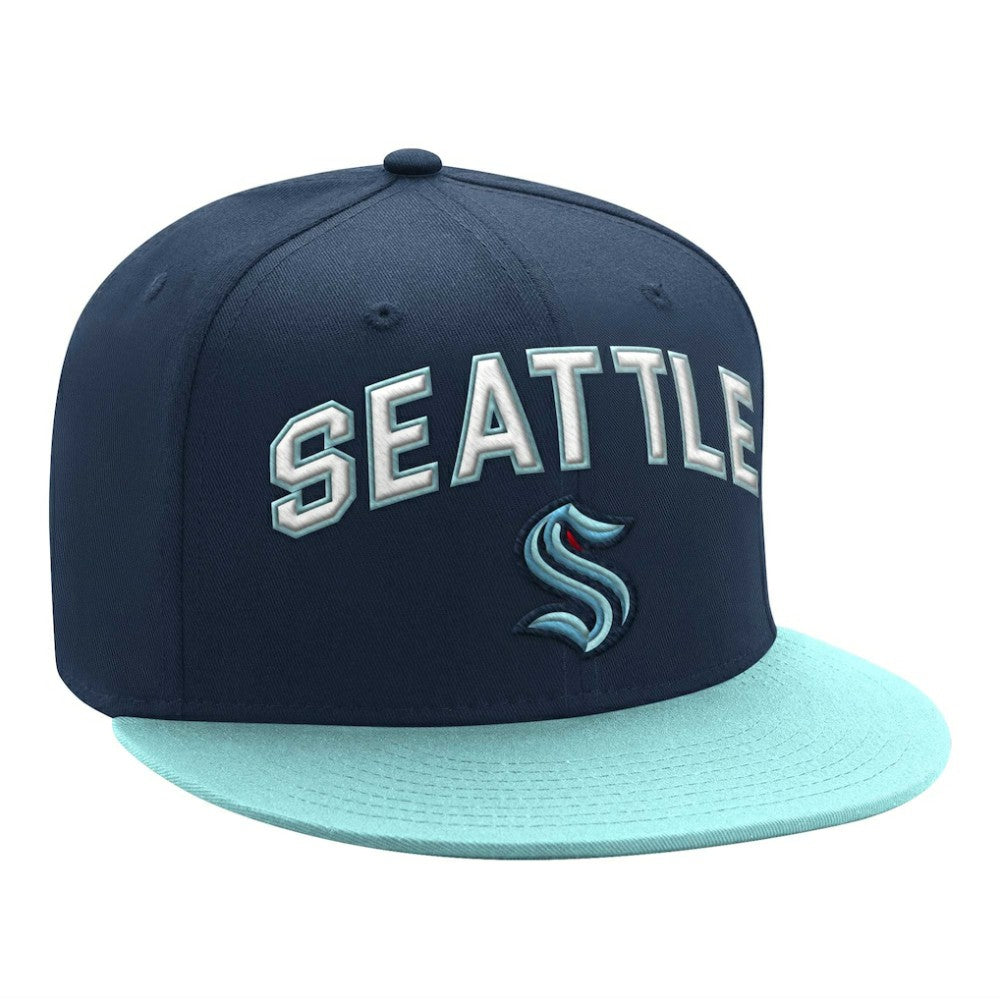 Seattle Kraken Starter Arch Logo Two-Tone Snapback Hat