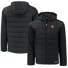 NFL Cincinnati Bengals Cutter & Buck Throwback Big & Tall Evoke Hybrid Eco Softshell Recycled Full-Zip Jacket