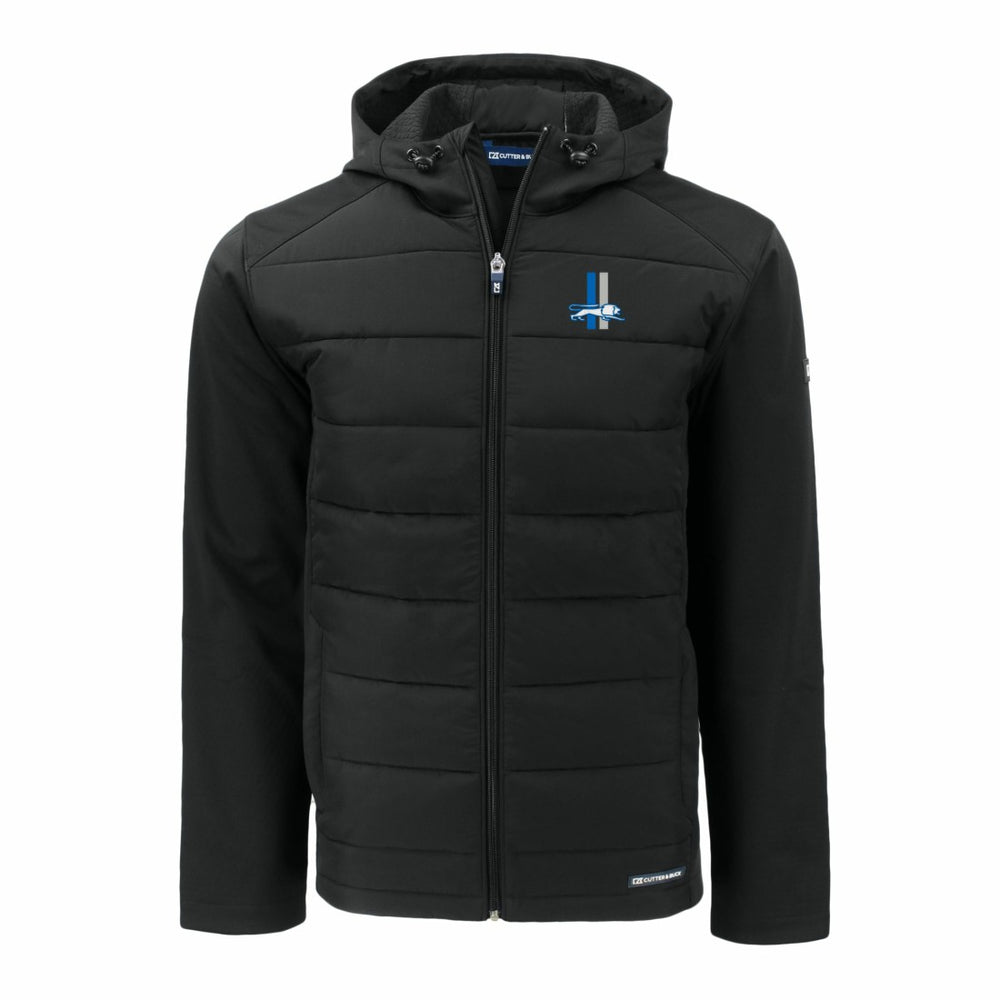 NFL Detroit Lions Cutter & Buck Throwback Big & Tall Evoke Hybrid Eco Softshell Recycled Full-Zip Jacket