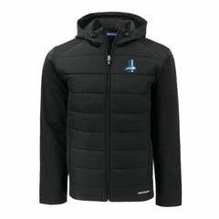 NFL Detroit Lions Cutter & Buck Throwback Big & Tall Evoke Hybrid Eco Softshell Recycled Full-Zip Jacket