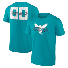 Charlotte Hornets Stellar Personalized Name & Number T-Shirt - Teal discount