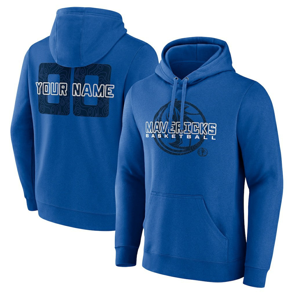 Dallas Mavericks Stellar Personalized Name & Number Pullover Hoodie sale - Blue sale