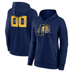 Indiana Pacers Women's Stellar Personalized Name & Number Pullover Hoodie - Navy discount