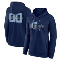 Memphis Grizzlies Women's Stellar Personalized Name & Number Pullover Hoodie - Navy sale