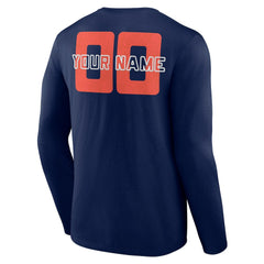 Oklahoma City Thunder Stellar Personalized Name & Number Long Sleeve T-Shirt - Navy on sale