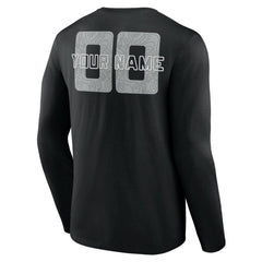 San Antonio Spurs Stellar Personalized Name & Number Long Sleeve T-Shirt - Black cheap